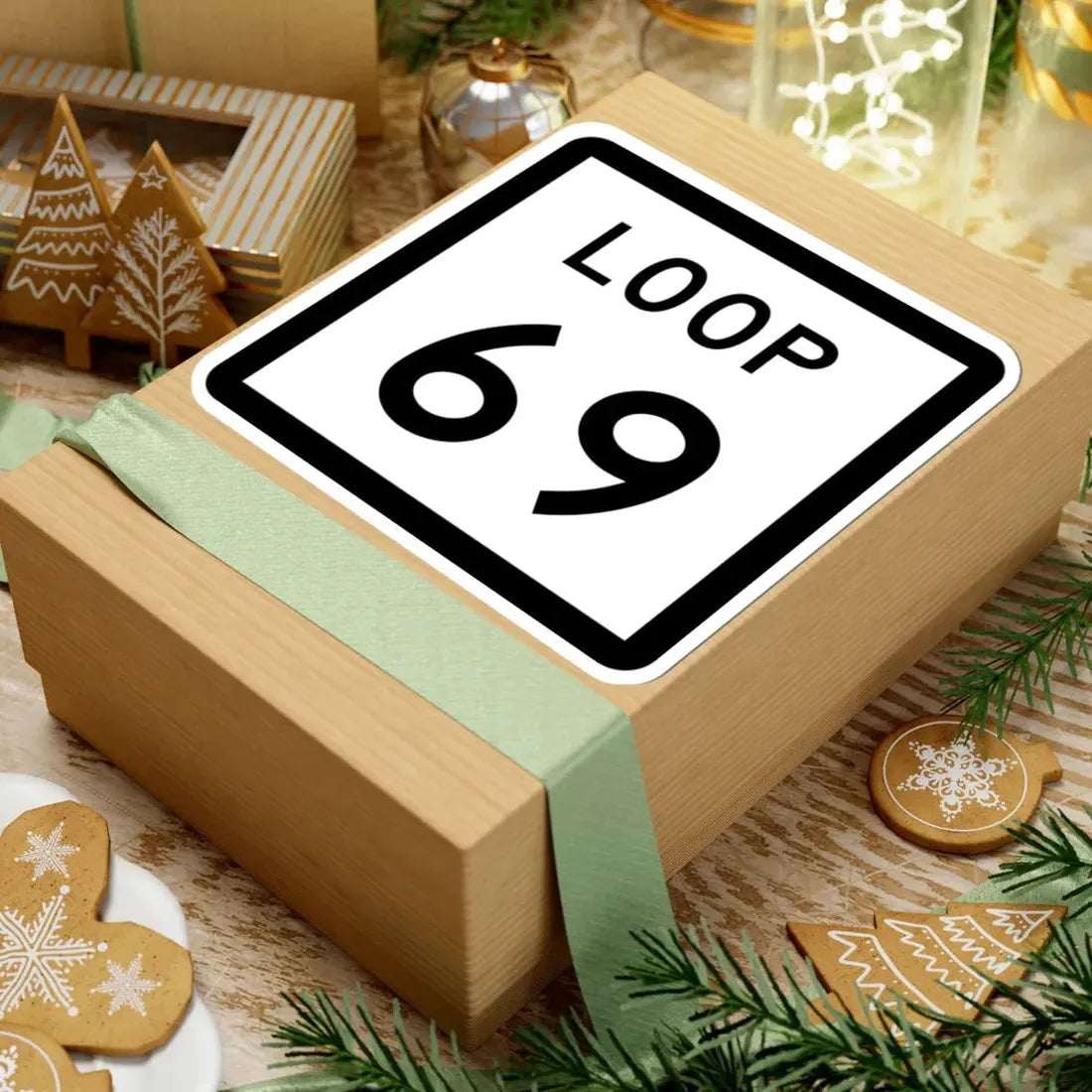 Texas Loop 69 (Texas) (Road Sign) STICKER Vinyl Kiss-Cut Decal - The Sticker Space