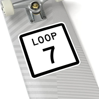 Texas Loop 7 (Texas) (Road Sign) STICKER Vinyl Kiss-Cut Decal - The Sticker Space