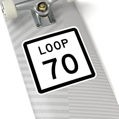 Texas Loop 70 (Texas) (Road Sign) STICKER Vinyl Kiss-Cut Decal - The Sticker Space