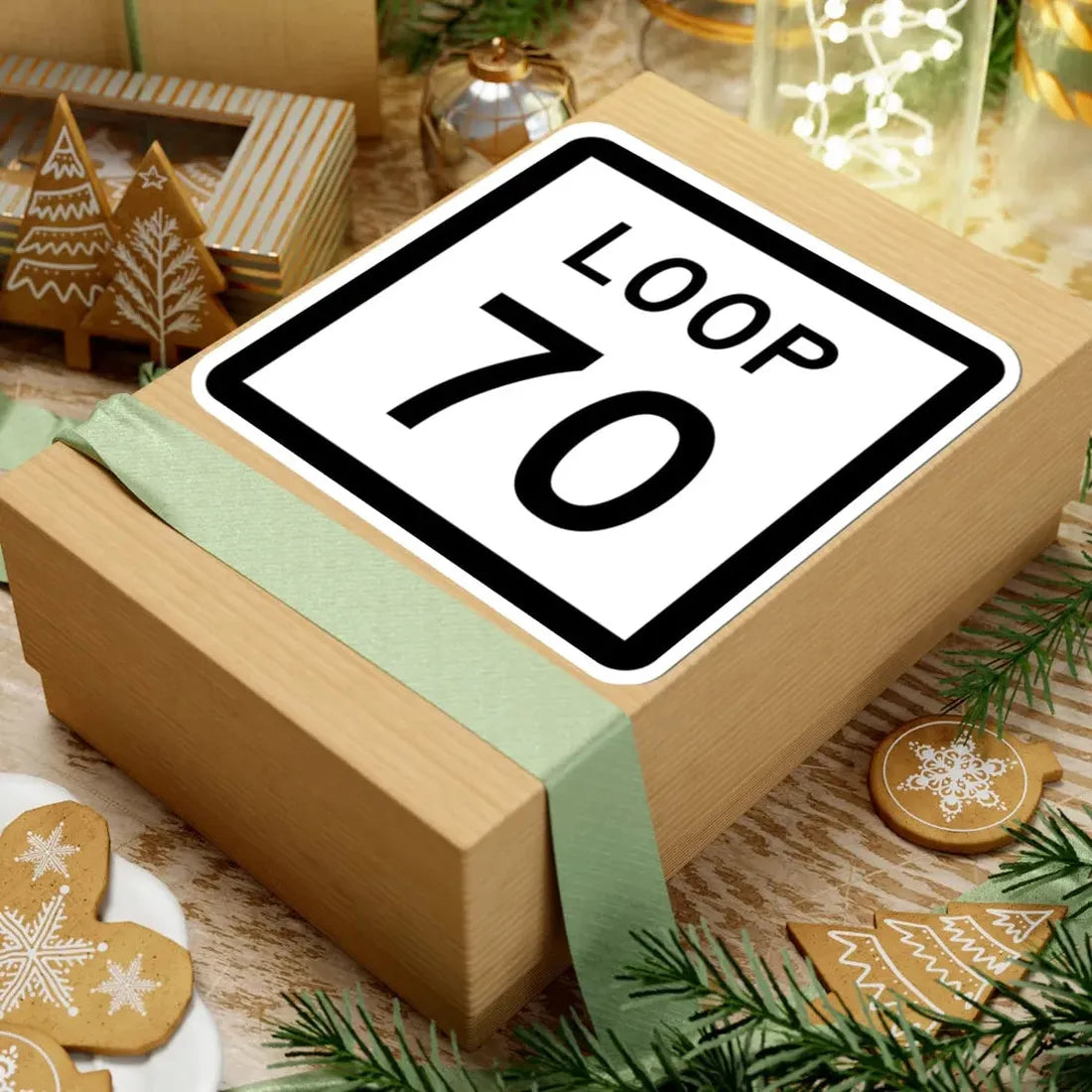 Texas Loop 70 (Texas) (Road Sign) STICKER Vinyl Kiss-Cut Decal - The Sticker Space