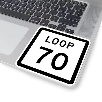 Texas Loop 70 (Texas) (Road Sign) STICKER Vinyl Kiss-Cut Decal - The Sticker Space