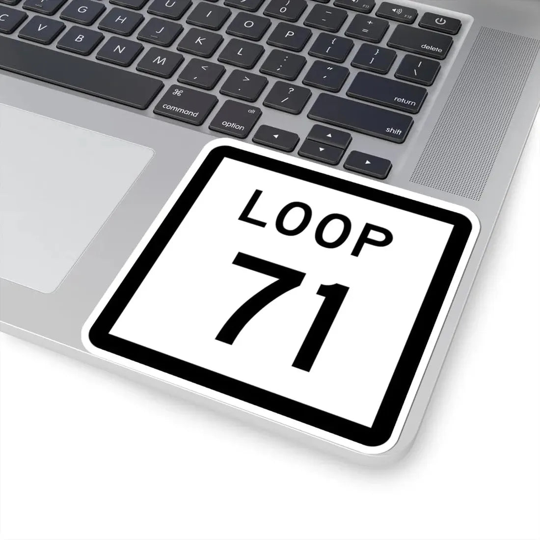 Texas Loop 71 (Texas) (Road Sign) STICKER Vinyl Kiss-Cut Decal - The Sticker Space