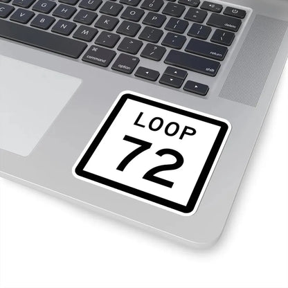 Texas Loop 72 (Texas) (Road Sign) STICKER Vinyl Kiss-Cut Decal - The Sticker Space