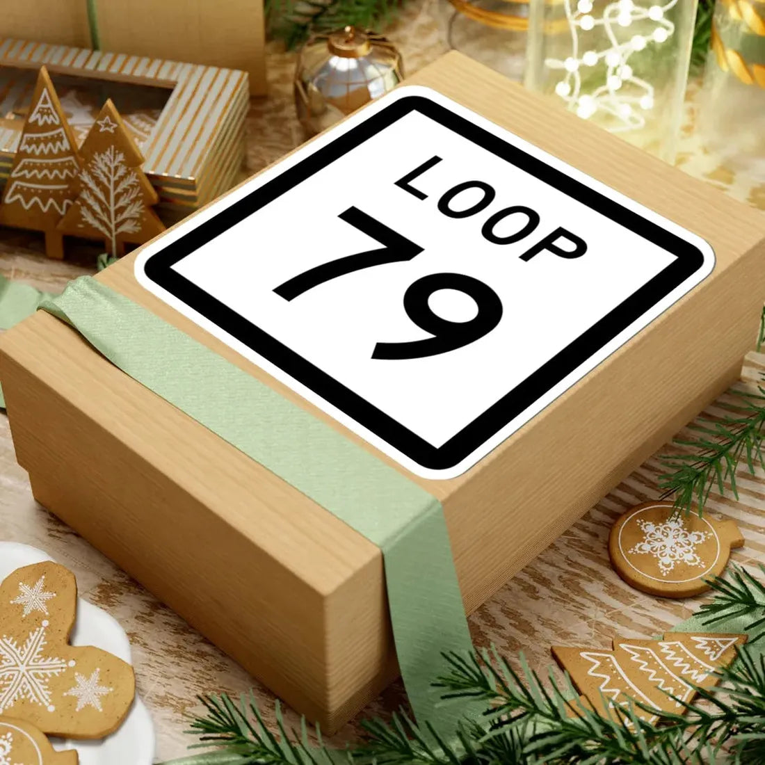 Texas Loop 79 (Texas) (Road Sign) STICKER Vinyl Kiss-Cut Decal - The Sticker Space