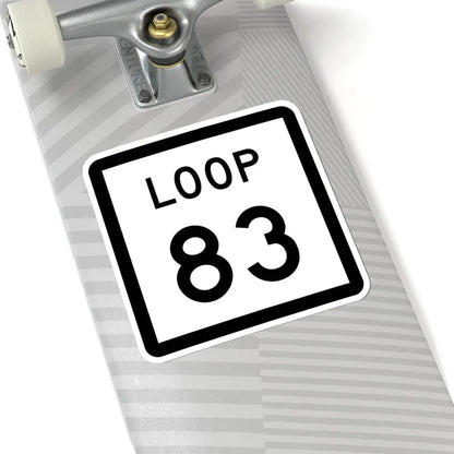 Texas Loop 83 (Texas) (Road Sign) STICKER Vinyl Kiss-Cut Decal - The Sticker Space
