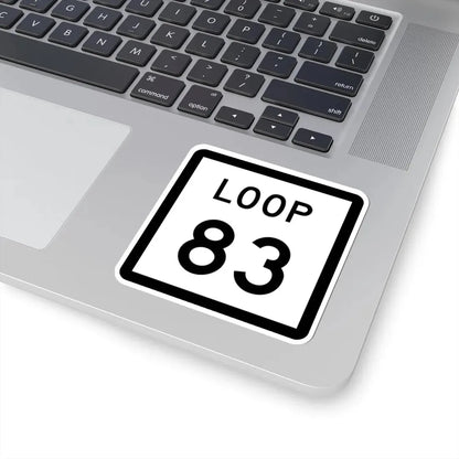 Texas Loop 83 (Texas) (Road Sign) STICKER Vinyl Kiss-Cut Decal - The Sticker Space