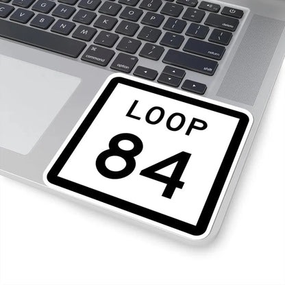 Texas Loop 84 (Texas) (Road Sign) STICKER Vinyl Kiss-Cut Decal - The Sticker Space