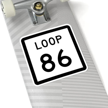 Texas Loop 86 (Texas) (Road Sign) STICKER Vinyl Kiss-Cut Decal - The Sticker Space