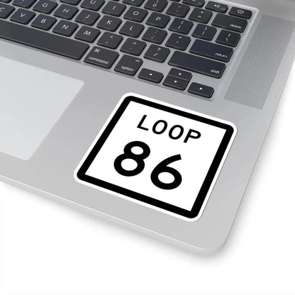 Texas Loop 86 (Texas) (Road Sign) STICKER Vinyl Kiss-Cut Decal - The Sticker Space