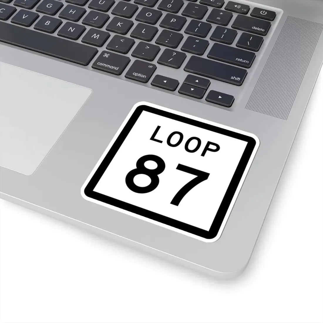 Texas Loop 87 (Texas) (Road Sign) STICKER Vinyl Kiss-Cut Decal - The Sticker Space