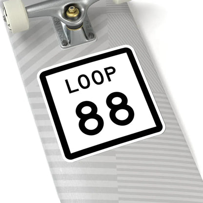 Texas Loop 88 (Texas) (Road Sign) STICKER Vinyl Kiss-Cut Decal - The Sticker Space