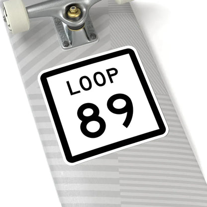 Texas Loop 89 (Texas) (Road Sign) STICKER Vinyl Kiss-Cut Decal - The Sticker Space