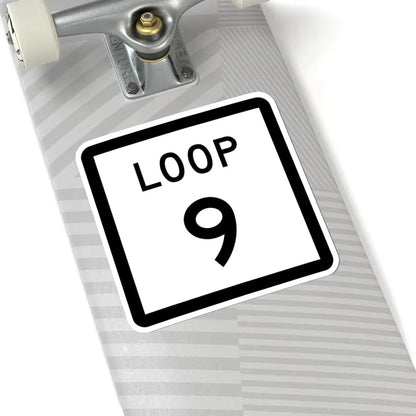 Texas Loop 9 (Texas) (Road Sign) STICKER Vinyl Kiss-Cut Decal - The Sticker Space