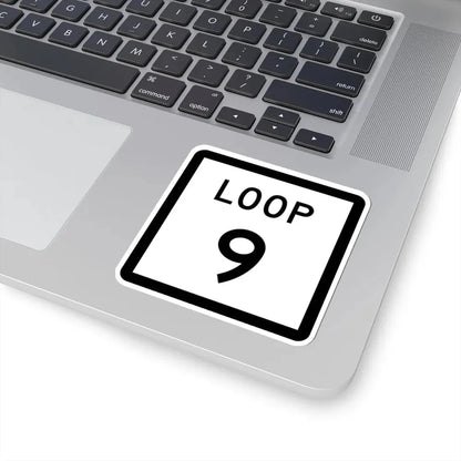 Texas Loop 9 (Texas) (Road Sign) STICKER Vinyl Kiss-Cut Decal - The Sticker Space