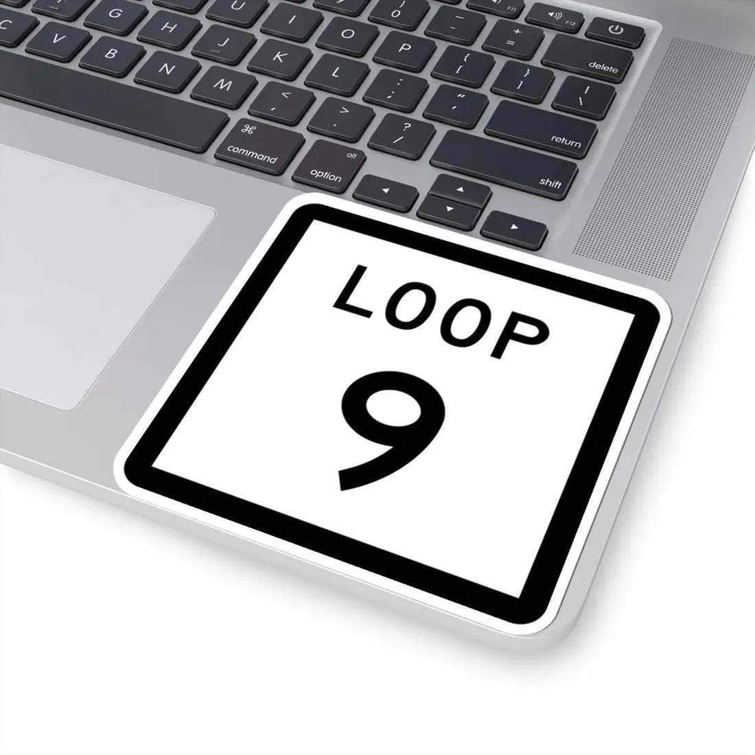 Texas Loop 9 (Texas) (Road Sign) STICKER Vinyl Kiss-Cut Decal - The Sticker Space