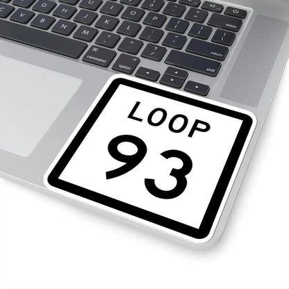 Texas Loop 93 (Texas) (Road Sign) STICKER Vinyl Kiss-Cut Decal - The Sticker Space
