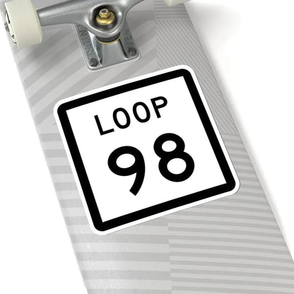 Texas Loop 98 (Texas) (Road Sign) STICKER Vinyl Kiss-Cut Decal - The Sticker Space