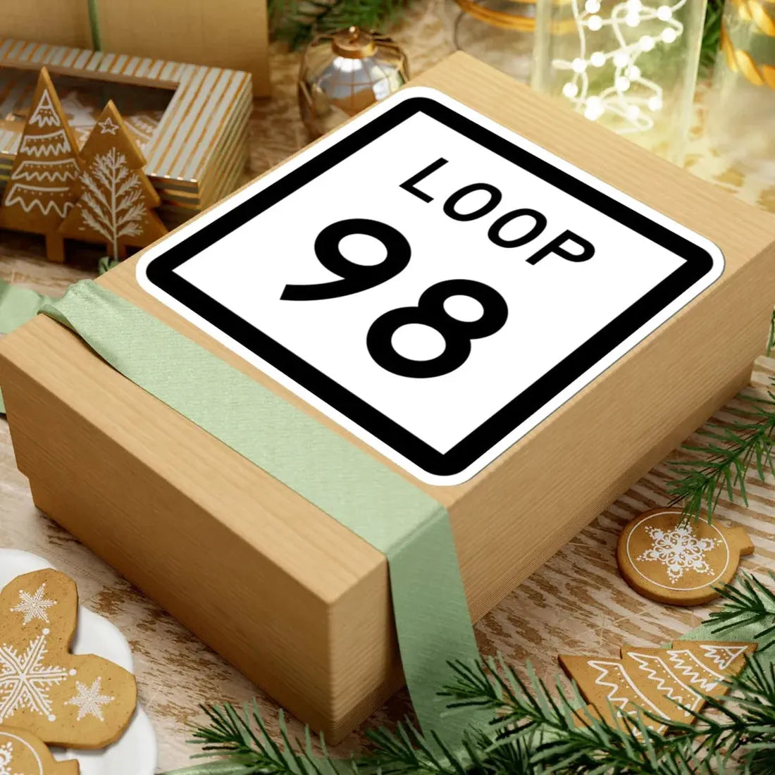 Texas Loop 98 (Texas) (Road Sign) STICKER Vinyl Kiss-Cut Decal - The Sticker Space