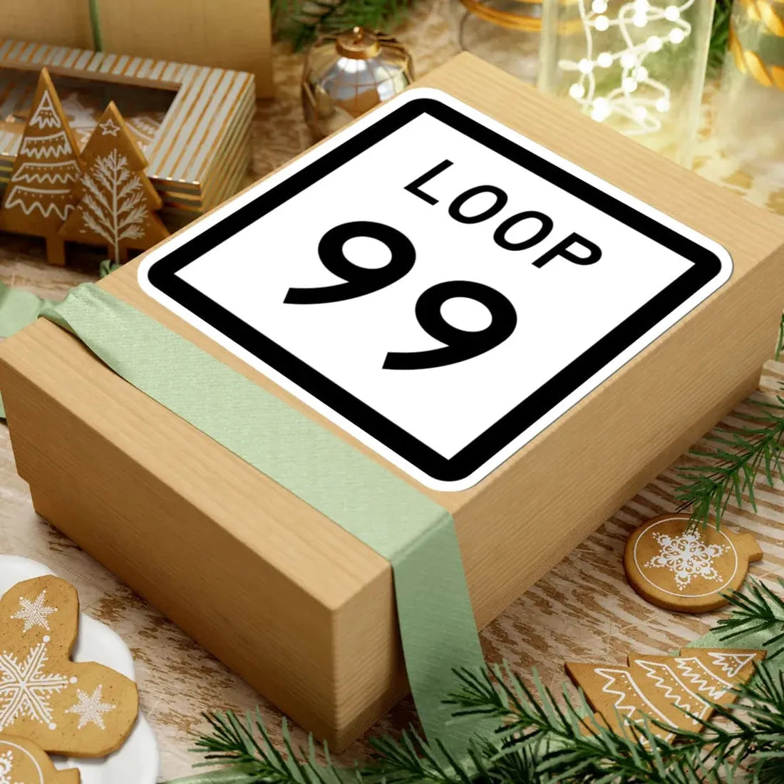 Texas Loop 99 (Texas) (Road Sign) STICKER Vinyl Kiss-Cut Decal - The Sticker Space