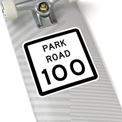 Texas Park Road 100 (Texas) (Road Sign) STICKER Vinyl Kiss-Cut Decal - The Sticker Space