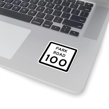 Texas Park Road 100 (Texas) (Road Sign) STICKER Vinyl Kiss-Cut Decal - The Sticker Space