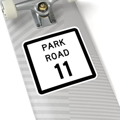 Texas Park Road 11 (Texas) (Road Sign) STICKER Vinyl Kiss-Cut Decal - The Sticker Space