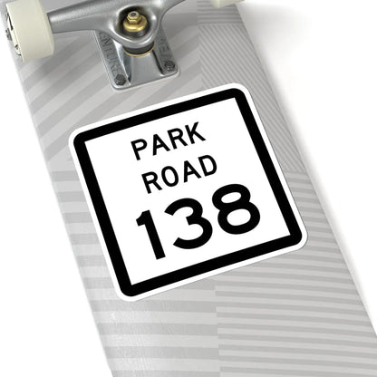Texas Park Road 138 (Texas) (Road Sign) STICKER Vinyl Kiss-Cut Decal - The Sticker Space