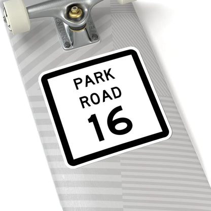 Texas Park Road 16 (Texas) (Road Sign) STICKER Vinyl Kiss-Cut Decal - The Sticker Space