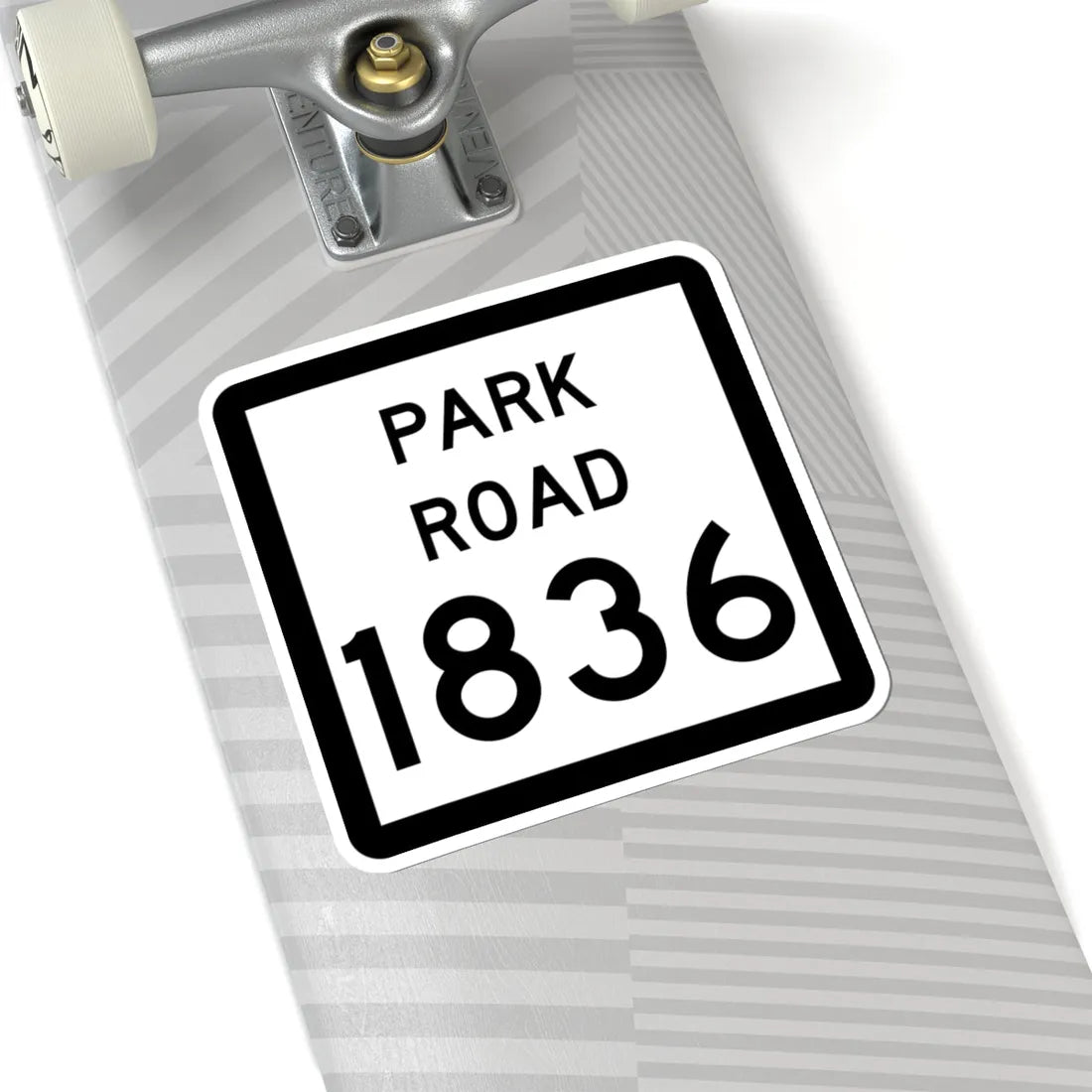 Texas Park Road 1836 (Texas) (Road Sign) STICKER Vinyl Kiss-Cut Decal - The Sticker Space