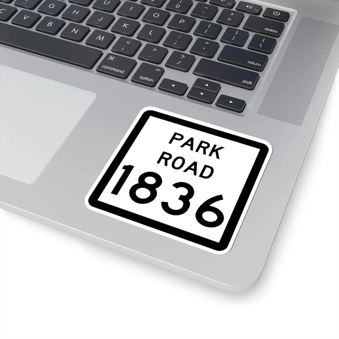 Texas Park Road 1836 (Texas) (Road Sign) STICKER Vinyl Kiss-Cut Decal - The Sticker Space