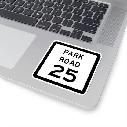 Texas Park Road 25 (Texas) (Road Sign) STICKER Vinyl Kiss-Cut Decal - The Sticker Space