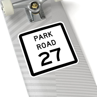 Texas Park Road 27 (Texas) (Road Sign) STICKER Vinyl Kiss-Cut Decal - The Sticker Space
