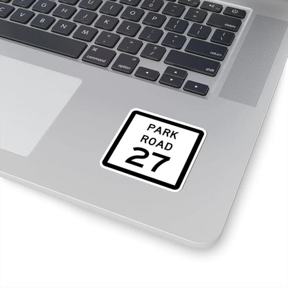 Texas Park Road 27 (Texas) (Road Sign) STICKER Vinyl Kiss-Cut Decal - The Sticker Space