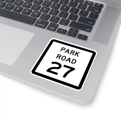Texas Park Road 27 (Texas) (Road Sign) STICKER Vinyl Kiss-Cut Decal - The Sticker Space