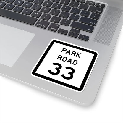 Texas Park Road 33 (Texas) (Road Sign) STICKER Vinyl Kiss-Cut Decal - The Sticker Space