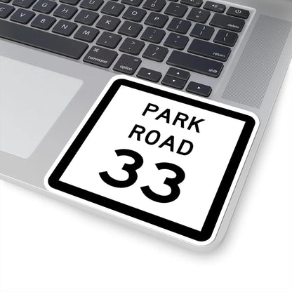 Texas Park Road 33 (Texas) (Road Sign) STICKER Vinyl Kiss-Cut Decal - The Sticker Space