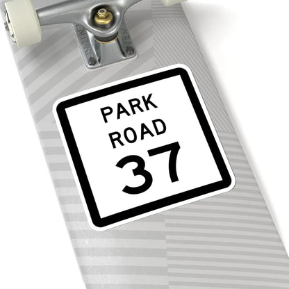 Texas Park Road 37 (Texas) (Road Sign) STICKER Vinyl Kiss-Cut Decal - The Sticker Space