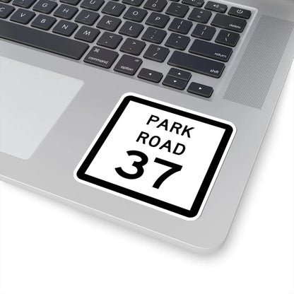Texas Park Road 37 (Texas) (Road Sign) STICKER Vinyl Kiss-Cut Decal - The Sticker Space
