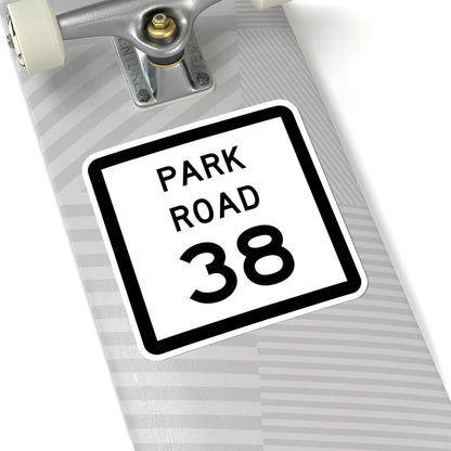 Texas Park Road 38 (Texas) (Road Sign) STICKER Vinyl Kiss-Cut Decal - The Sticker Space