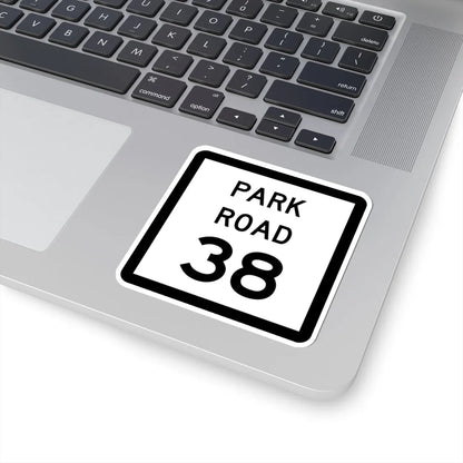 Texas Park Road 38 (Texas) (Road Sign) STICKER Vinyl Kiss-Cut Decal - The Sticker Space