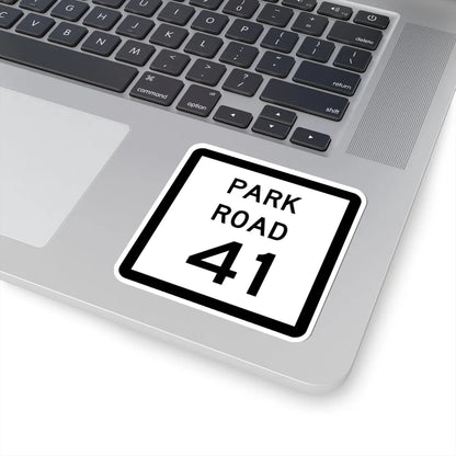 Texas Park Road 41 (Texas) (Road Sign) STICKER Vinyl Kiss-Cut Decal - The Sticker Space