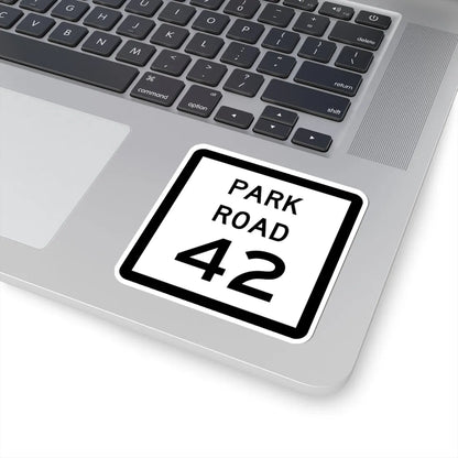 Texas Park Road 42 (Texas) (Road Sign) STICKER Vinyl Kiss-Cut Decal - The Sticker Space