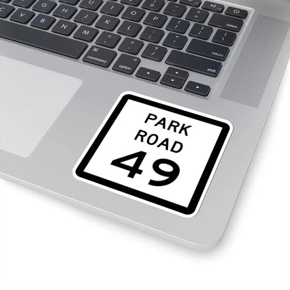 Texas Park Road 49 (Texas) (Road Sign) STICKER Vinyl Kiss-Cut Decal - The Sticker Space