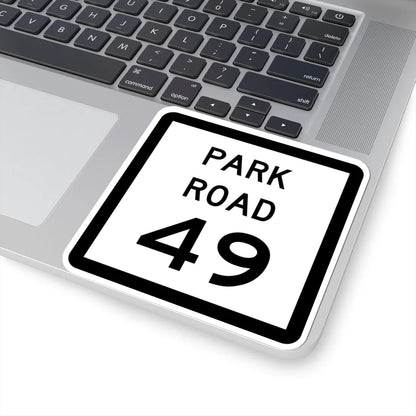 Texas Park Road 49 (Texas) (Road Sign) STICKER Vinyl Kiss-Cut Decal - The Sticker Space