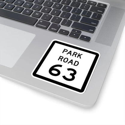Texas Park Road 63 (Texas) (Road Sign) STICKER Vinyl Kiss-Cut Decal - The Sticker Space