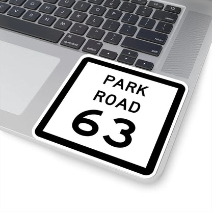 Texas Park Road 63 (Texas) (Road Sign) STICKER Vinyl Kiss-Cut Decal - The Sticker Space