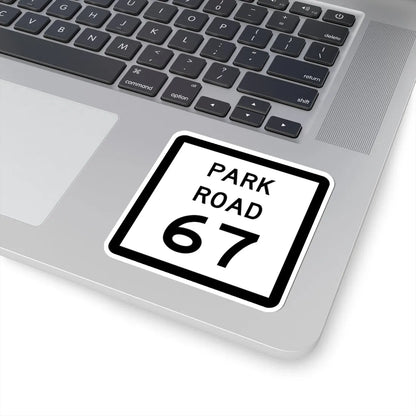 Texas Park Road 67 (Texas) (Road Sign) STICKER Vinyl Kiss-Cut Decal - The Sticker Space