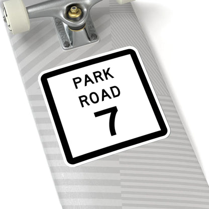 Texas Park Road 7 (Texas) (Road Sign) STICKER Vinyl Kiss-Cut Decal - The Sticker Space