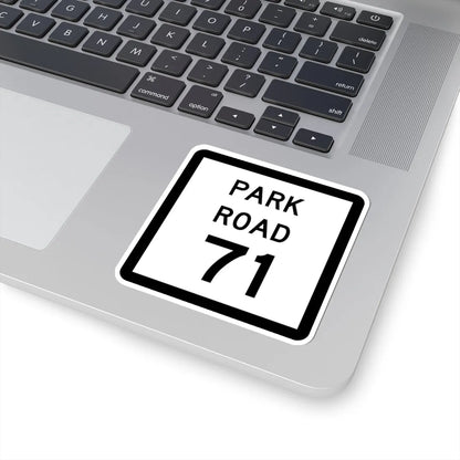 Texas Park Road 71 (Texas) (Road Sign) STICKER Vinyl Kiss-Cut Decal - The Sticker Space