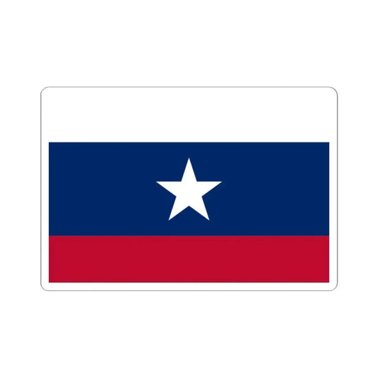 Texas Pilot Flag 1839-1845 (United States) STICKER Vinyl Kiss-Cut Decal 2 Inch White - The Sticker Space